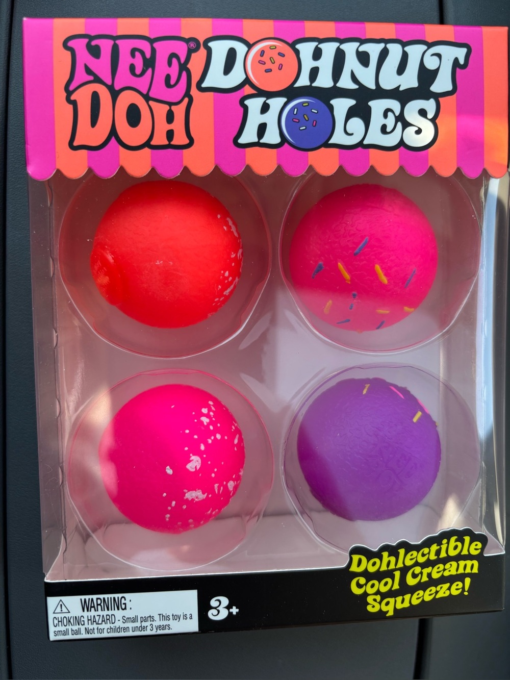 Nee Doh 4 pack donut holes new in box